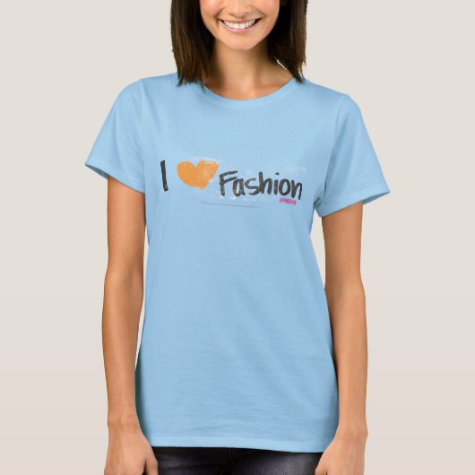 Ich höre Mode Orange T-Shirt (Vorderseite)