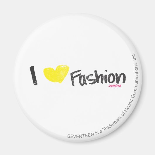 Ich höre Mode pink Magnet (Vorne)