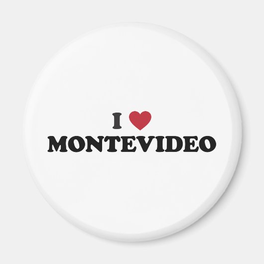Ich höre Montevideo Uruguay Magnet (Vorne)