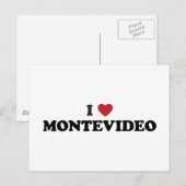 Ich höre Montevideo Uruguay Postkarte (Vorne/Hinten)