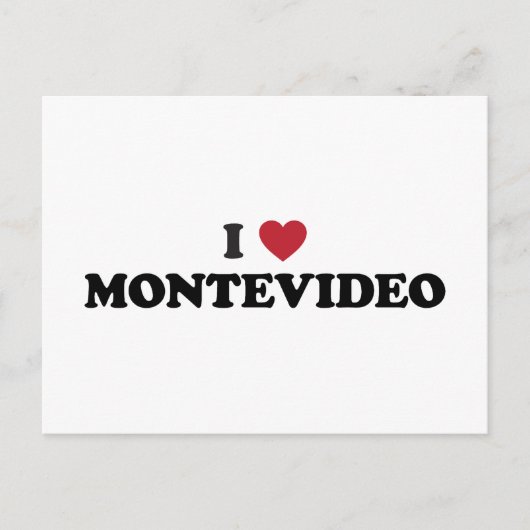 Ich höre Montevideo Uruguay Postkarte (Vorderseite)