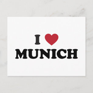 Ich höre München Deutschland Postkarte