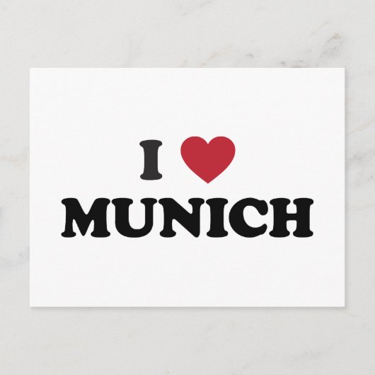 Ich höre München Deutschland Postkarte (Vorderseite)