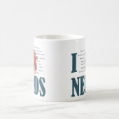 Ich höre NERDS Kaffeetasse (Mittel)