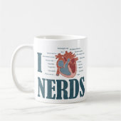 Ich höre NERDS Kaffeetasse (Links)