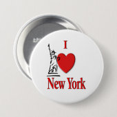 Ich höre New York Button (Vorne & Hinten)