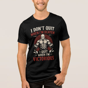 Ich höre nicht auf bis zum viktorianischen T - Shi Tri-Blend Shirt