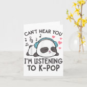 Ich höre nicht, dass ich K-p Kawaii-Frauen höre Karte (Gelbe Blume)