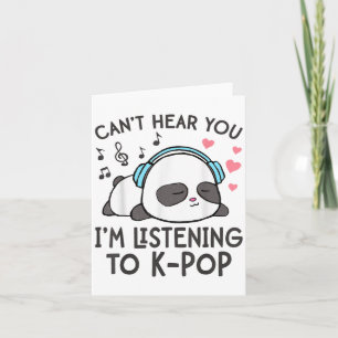Ich höre nicht, dass ich K-p Kawaii-Frauen höre Karte