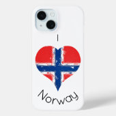 Ich höre Norwegische Flagge Case-Mate iPhone Hülle (Rückseite)