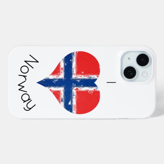 Ich höre Norwegische Flagge Case-Mate iPhone Hülle (Rückseite (Horizontal))