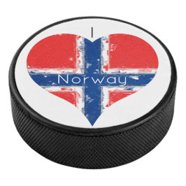 Ich höre Norwegische Flagge Eishockey Puck