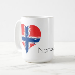 Ich höre Norwegische Flagge Kaffeetasse