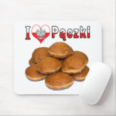 Ich höre Paczki Polnisches Essen Mousepad (Mit Mouse)