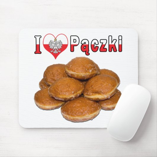 Ich höre Paczki Polnisches Essen Mousepad (Mit Mouse)