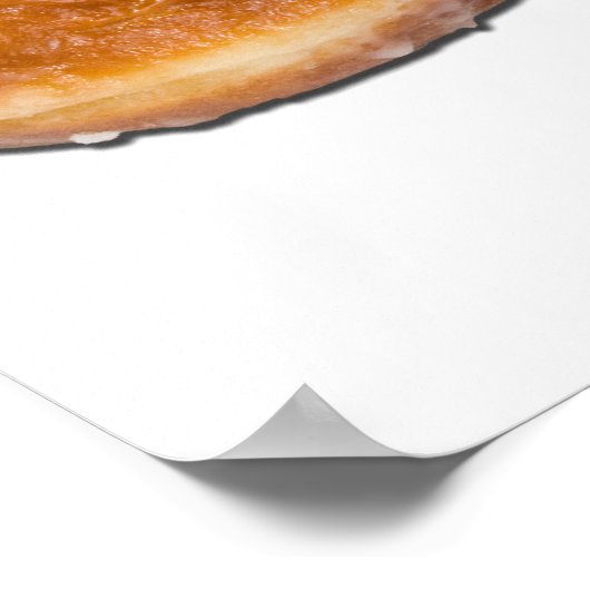 Ich höre Paczki Polnisches Essen Poster (Ecke)