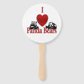 Ich höre Panda Bears Fächer (Rückseite)
