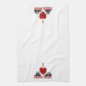 Ich höre Panda Bears Geschirrtuch (Vertikal)