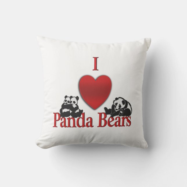 Ich höre Panda Bears Kissen (Vorderseite)