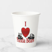 Ich höre Panda Bears Pappbecher (Vorderseite)