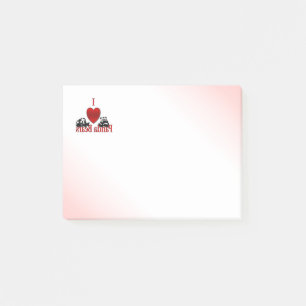 Ich höre Panda Bears Post-it Klebezettel