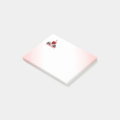 Ich höre Panda Bears Post-it Klebezettel (angewinkelt)