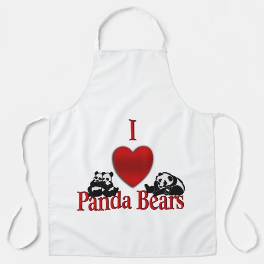 Ich höre Panda Bears Schürze (Vorderseite)