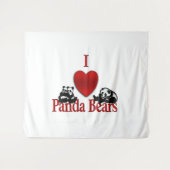 Ich höre Panda Bears Wandteppich (Vorderseite (Horizontal))