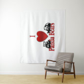 Ich höre Panda Bears Wandteppich (Beispiel)