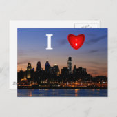 Ich höre Philly auf der Twilight Postcard Postkarte (Vorne/Hinten)
