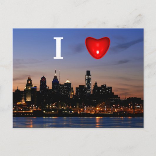 Ich höre Philly auf der Twilight Postcard Postkarte (Vorderseite)