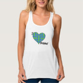 Ich höre Pickleball Blue & Green Pickleball Courts Tank Top (Vorderseite)