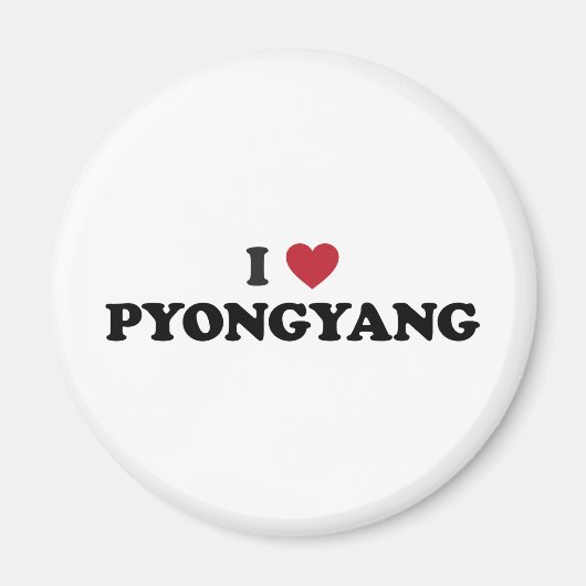 Ich höre Pjöngjang Nordkorea Magnet (Vorne)