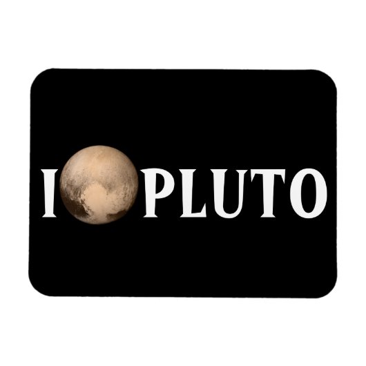 Ich höre Pluto New Horizon Flexible Magnet (Horizontal)