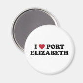 Ich höre Port Elizabeth Südafrika Magnet (Vorderseite/Rückseite)
