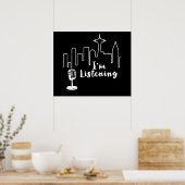 Ich höre poster (Küche)