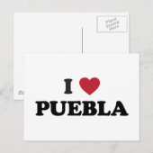 Ich höre Puebla Mexico Postkarte (Vorne/Hinten)
