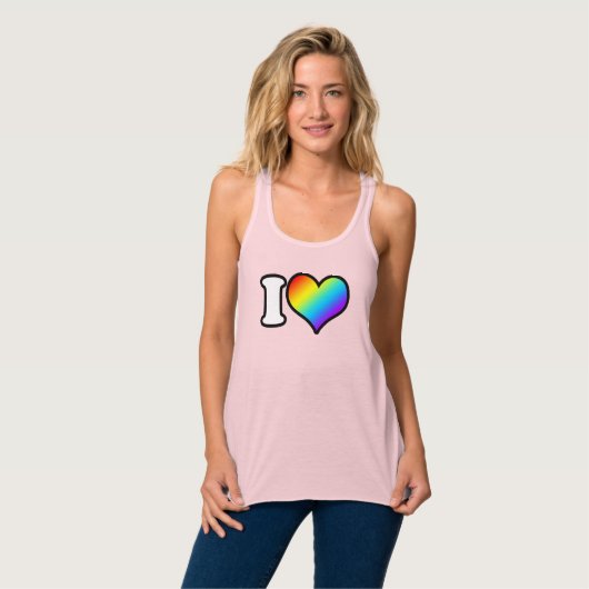 Ich höre Rainbow Tank Top (Vorderseite Vollansicht)