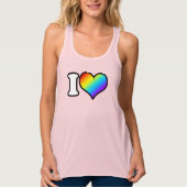 Ich höre Rainbow Tank Top (Vorderseite)