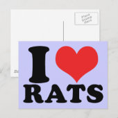 Ich höre Rats Basic Postkarte (Vorne/Hinten)