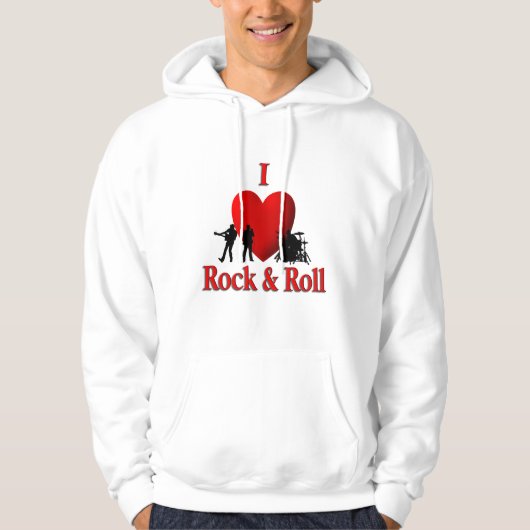 Ich höre Rock & Roll Hoodie (Vorderseite)