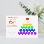 Ich höre. RSVP karte (Stehend Vorderseite)