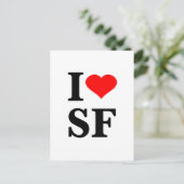 Ich höre San Francisco Postkarte (Stehend Vorderseite)