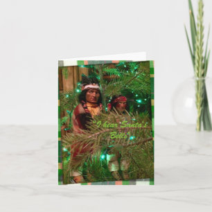 "Ich höre Sankt Bell-" Anmerkungs-Karte Feiertagskarte