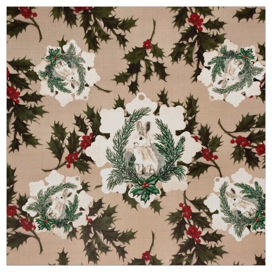 Ich höre Santa Bunny Stoff (Muster)