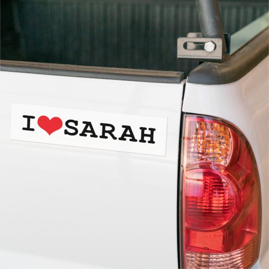 Ich höre Sarah Autoaufkleber (Auf Lkw)