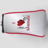 Ich höre Savannah Cat Silver Golf Headcover (Vorderseite)