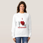 Ich höre Savannah Cat Sweatshirt (Vorne ganz)