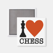 Ich höre Schach Magnet (Vorderseite/Rückseite)