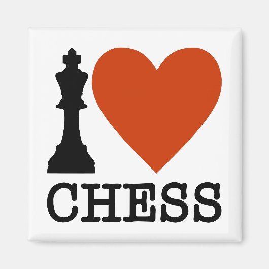 Ich höre Schach Magnet (Vorne)